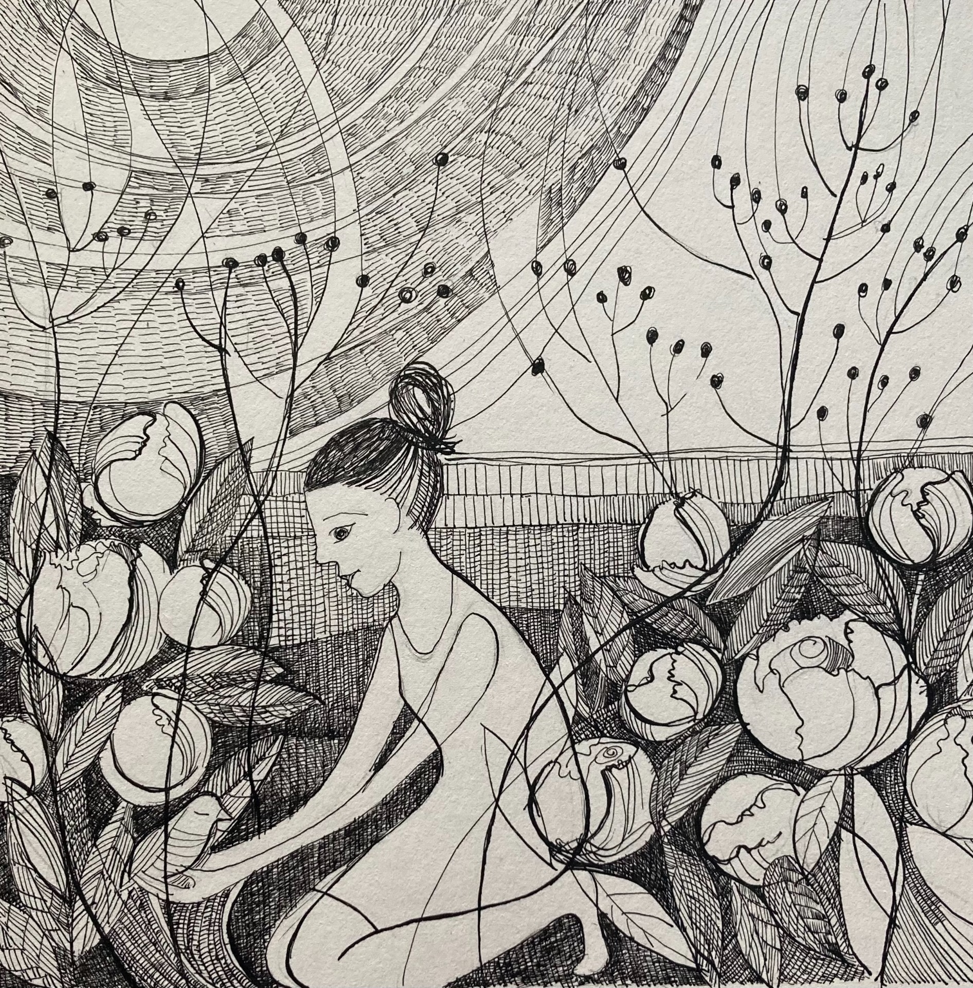 Ink drawing