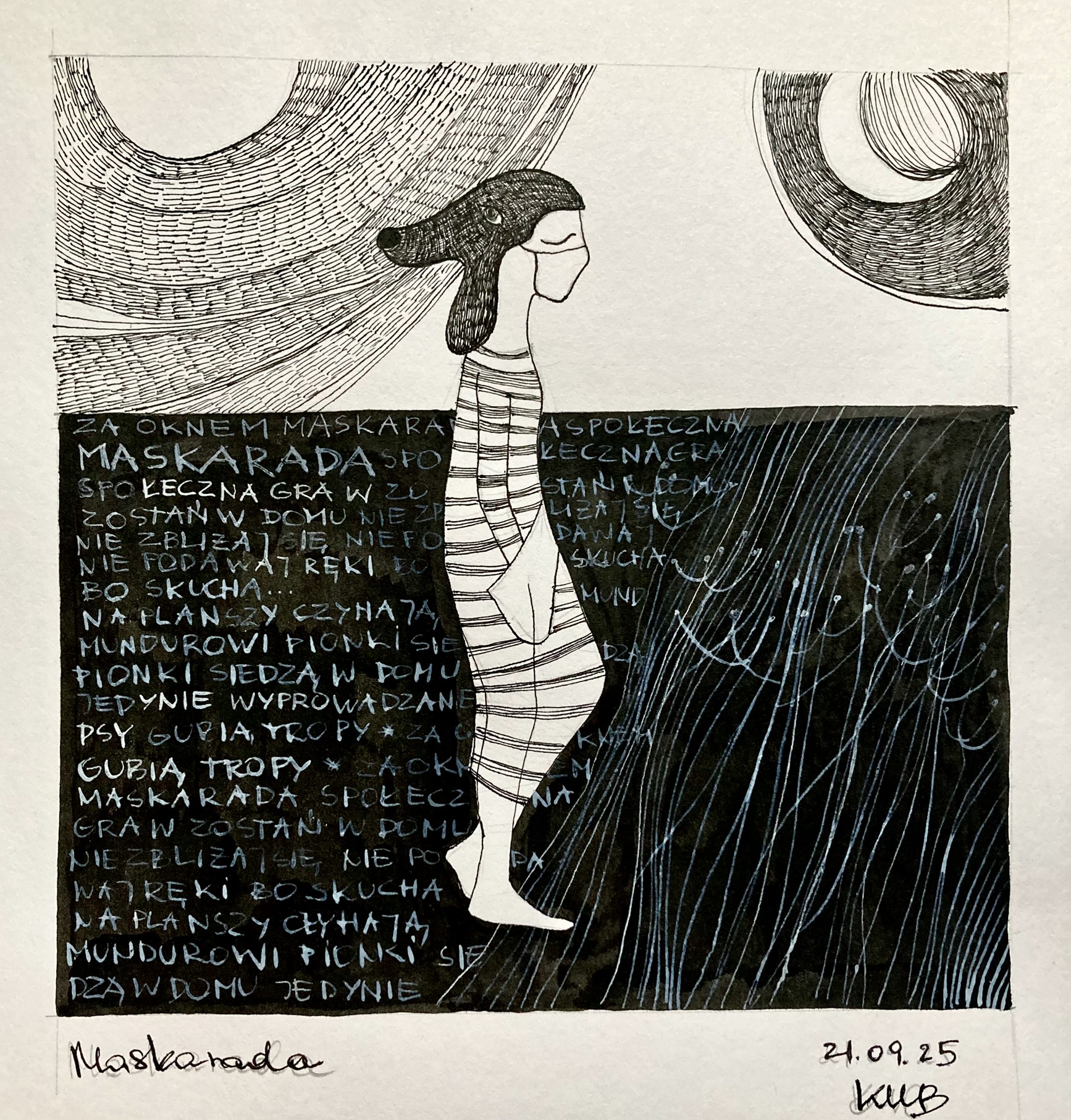 Ink drawing