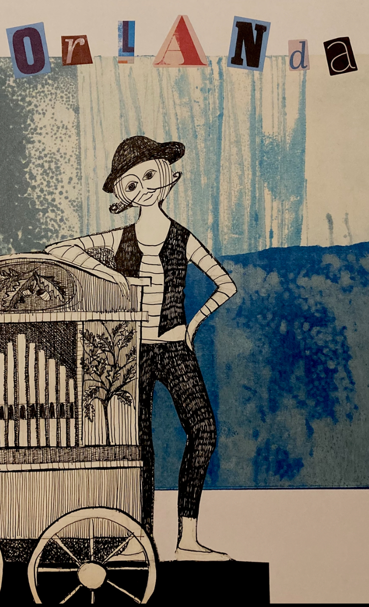 Ink drawing -collage