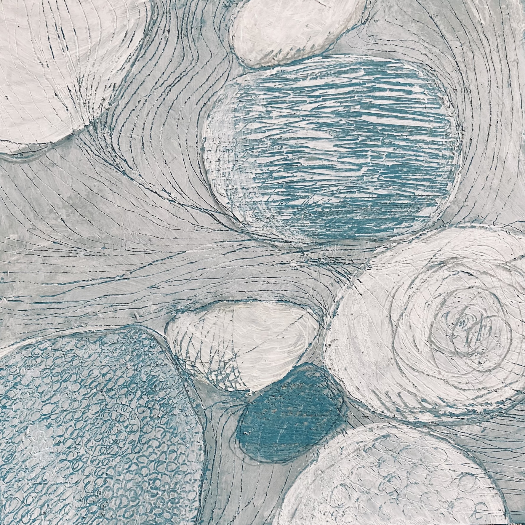 Oil pastel and acryl