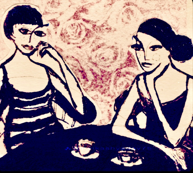 Collage edited with  filters